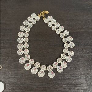 J. Crew Gold and Silver Crystal Necklace